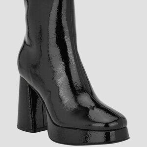 Womens Man Made Platform Bootes Ankle Boots